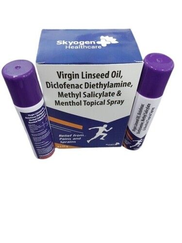 Virgin Linseed Oil, Diclofenac Diethylamine, Methyl Salicylate & Menthol Topical Spray Grade: Medical