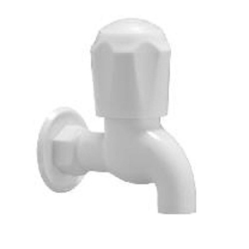 Long Body Plastic Material White Tap For Bathroom And Kitchen Fittings