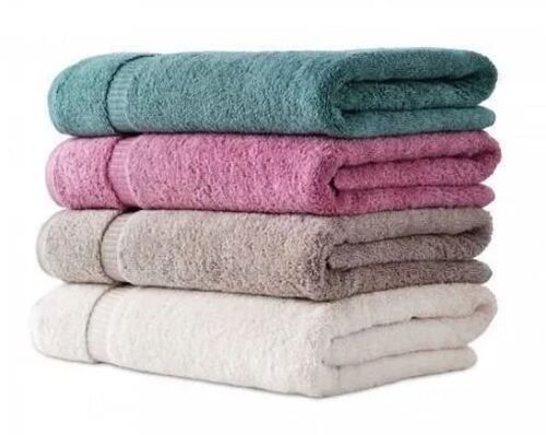 Plain Cotton Bath Towel, Size: 30x60 Inch