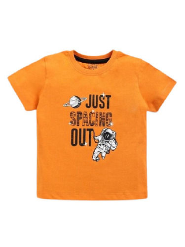 Casual Wear Round Neck Regular Fit Short Sleeve Printed Boys T-shirt