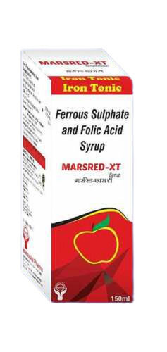 Medicine Grade Marsred-xt Ferrous Sulphate And Folic Acid Iron Syrup