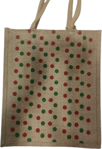 Printed Jute Hand Bags with Loop Handle