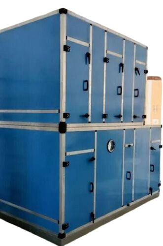 Blue Floor Standing Heavy-Duty Double Skin Air Handling Unit For Industrial