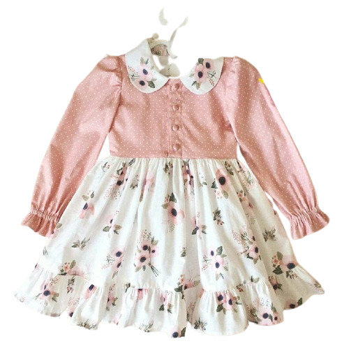 Jb-25 Attractive Look Girls Cotton Frock Age Group: 1-2 at Best Price ...