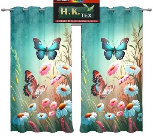Butterfly Digital Printed Curtains