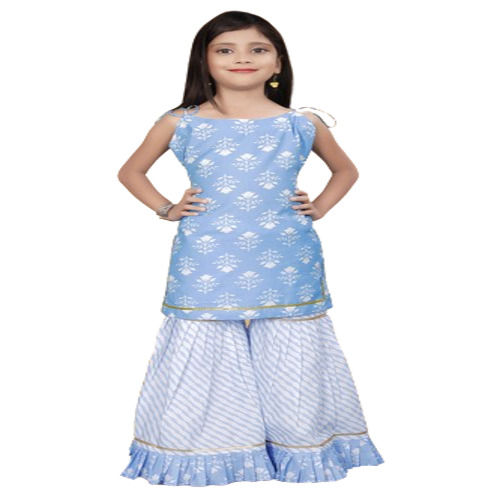 Girls Cotton Printed Girls Sharara Set