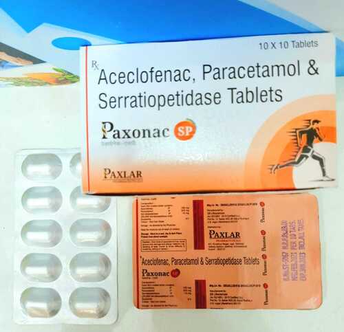 Aceclofenac Paracetamol Serratiopeptidase Tablet