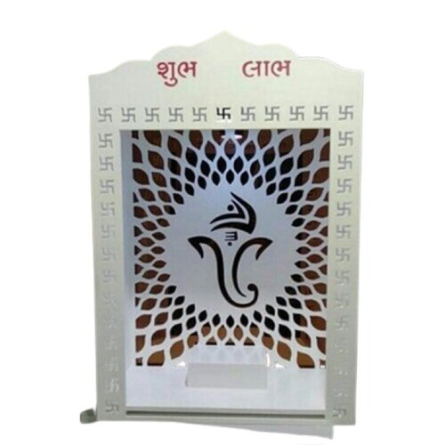 White Corian Acrylic Worship Mandir