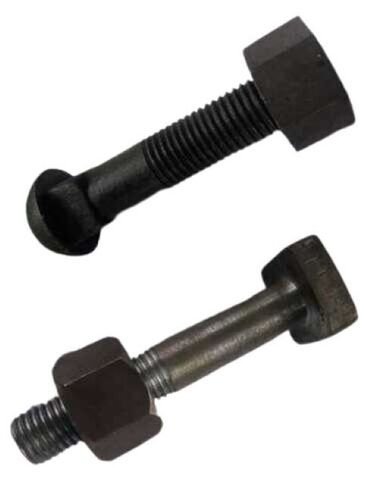 Black High Strength And Premium Design Railway Track Bolts