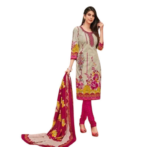 Ladies Printed Cotton Salwar Suit For Party Wear