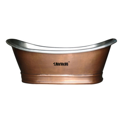 Copper Bathtub With Inside Nickel Finish