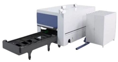 White Industrial Fiber Laser Cutting Machine