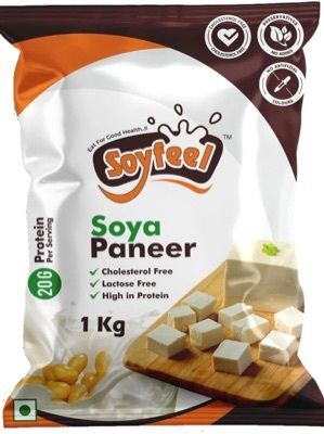 Cholesterol Free Pure Fresh Soya Paneer, High In Protein