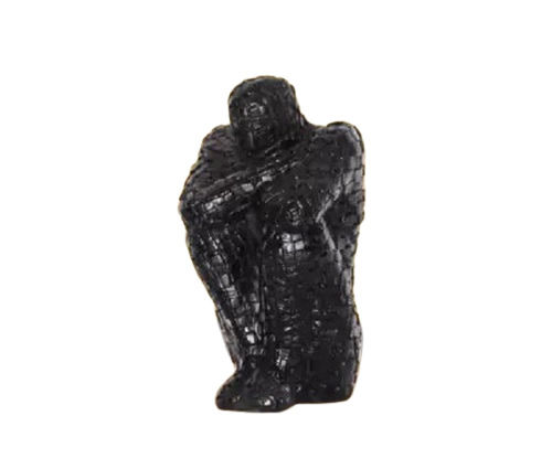 Black Polyresin Thinking Man Statue