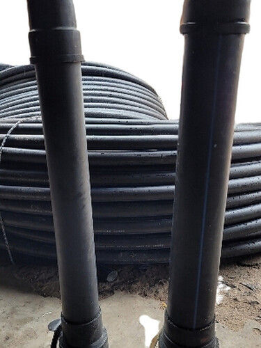 20 mm To 110 mm Round Black HDPE Water Pipe