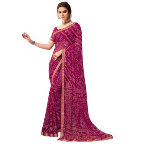 Casual Wear Lightweight Shrink Resistant Designer Printed Sarees For Ladies