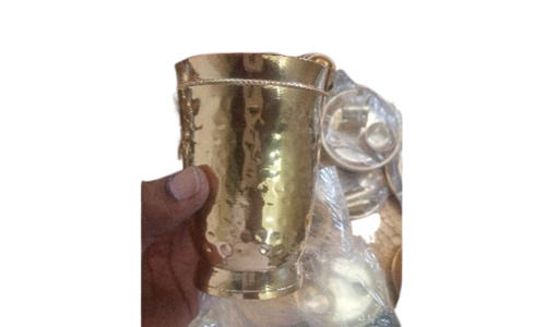 Round Brass Drinking Water Glass