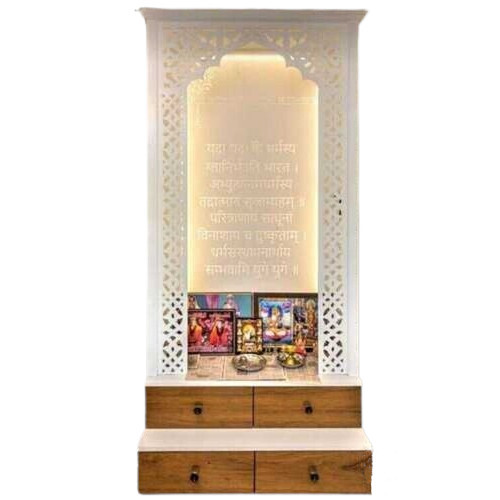 Durable Corian White Modular Pooja Mandir at Best Price in Ahmedabad ...