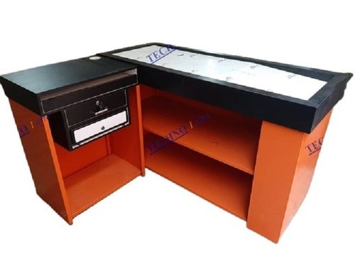 Metal counter deals table for shop