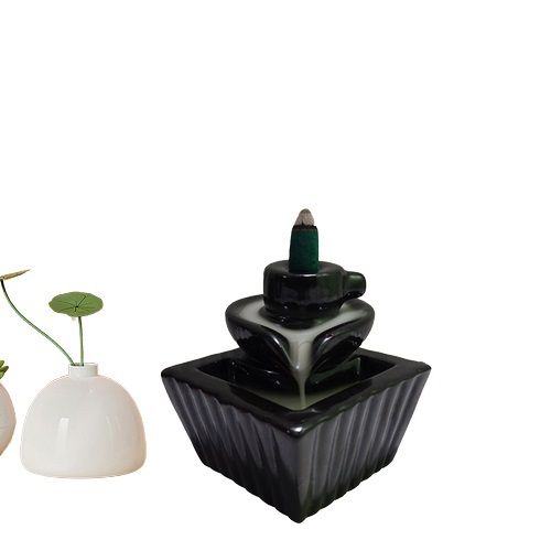 Shiv Ling Black Smoke Fountain Size: 3 X 5 Inch