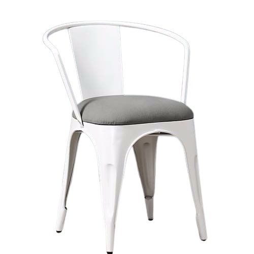 Powder Coated Iron With Cushion Seat Dining Cafe Chair