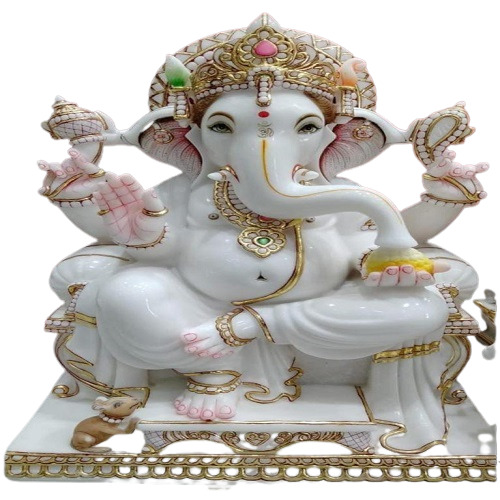 Durable Marble Ganesha Statue For Worship