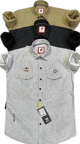 Casual Wear Regular Fit Full Sleeve Breathable Cotton Mens Checked Shirts