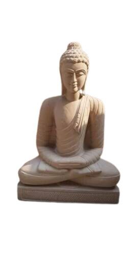 Brown Dust Resistance And Shiny Stone Buddha Statue