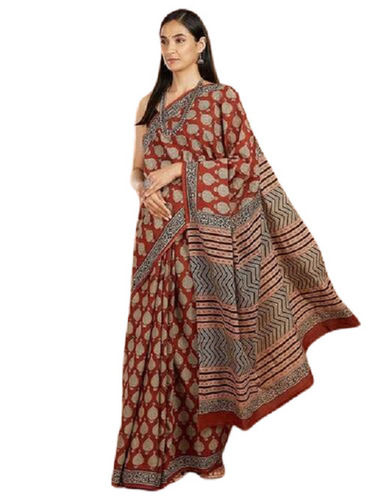 Daily Wear Lightweight Shrink Resistant Printed Traditional Sarees For Ladies