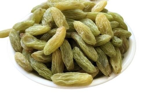 Premium Grade Long Raisins - Color: Green