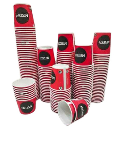 Printed Paper Disposable Cup - 100 ml, Lightweight, Eco-Friendly, Heat and Cold Resistant, Leak-Proof Design, Ideal for Events and Outdoor Use