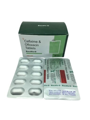Cefixime 200Mg And Ofloxacin 200Mg Tablet ग्रेड: दवा