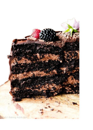 Sweet And Delicious 99.9 Perecent Pure Fresh Eggless Dark Chocolate Mousse Cake