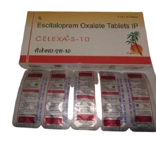 Celexa S 10 Escitalopram Oxalate Anti Depression Tablets