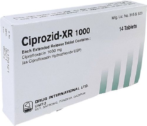 Ciprozid XR 1000mg Antibiotic Tablets