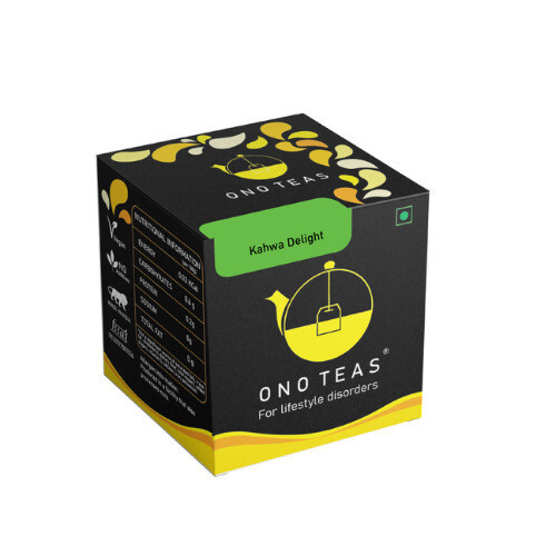 Ono Teas Kahwa Delight 10 Teabags Box With Clove, Black Pepper