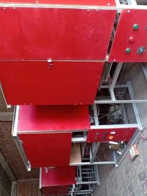 Red Singal And Double Dies Paper Dona Making Machine