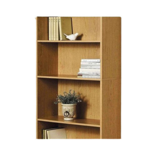 Floor Mounted Polished Finish Termite Resistant Wooden Heavy-Duty Bookshelf