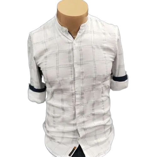 Full Sleeves Mens Cotton Checked Casual Shirts