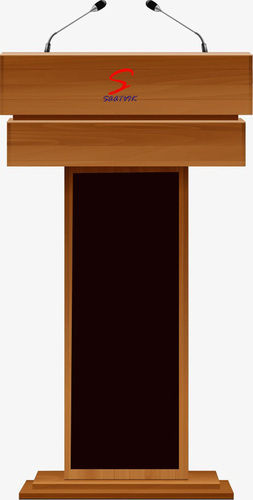 Handmade Stylish And Elegant Wooden Podium With Inbuilt Pa System (Sp-518)