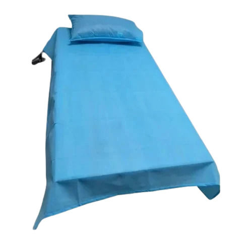 Hospital Bed Sheets - Lightweight Cotton, Plain Design in Blue | Comfortable and Easy to Care For