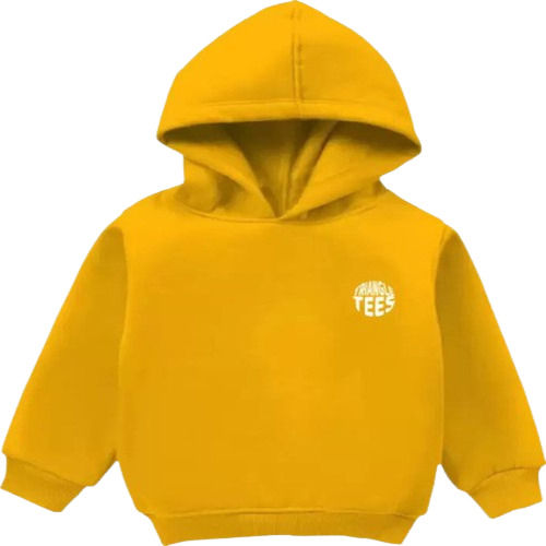 Cotton Plain Hooded Sweatshirt Kids