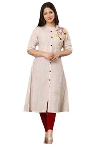 Ladies' Embroidered Cotton Kurti