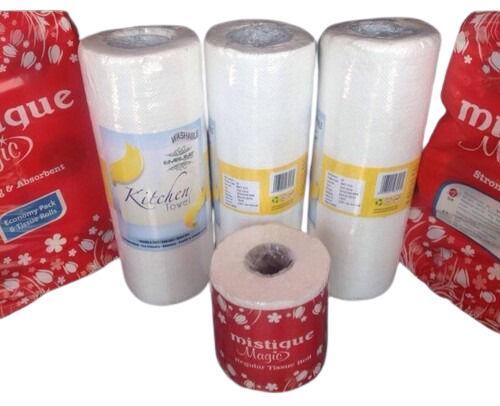 Eco Friendly Toilet Paper Rolls - Plain, Disposable, 100% Biodegradable | Ideal for Home, Office & Hotel Use