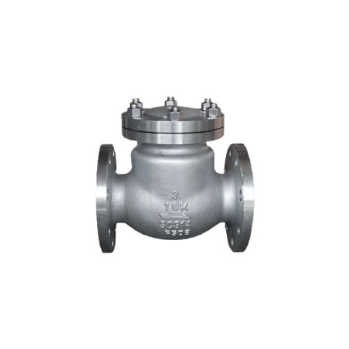 Industrial Swing Check Valve - Color: Silver