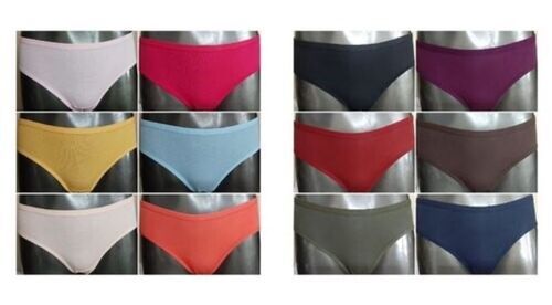 Ladies Plain 12 Colors Cotton Panties