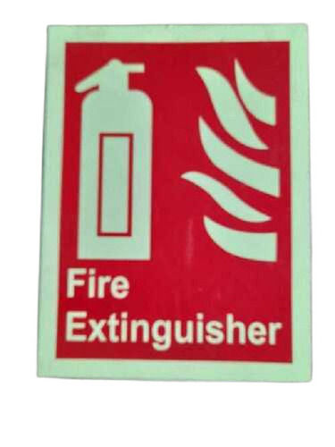 Wall Mounted Rectangular Polished Finish Fire Safety Sign Board