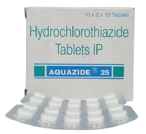 Aquazide Hydrochlorothiazide 25mg Hypertension Tablets