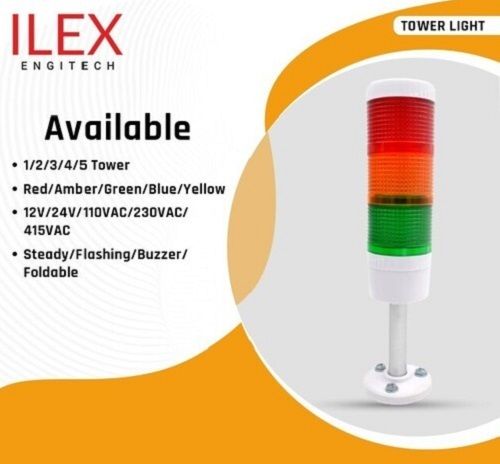 Tower Light With Buzzer (Red, Amber, Green, Blue, Yellow)