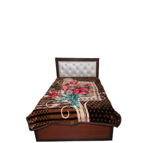 RIAN Floral Single Bed Mink Blanket for Heavy Winter 4kg Double Ply (Multicolor)